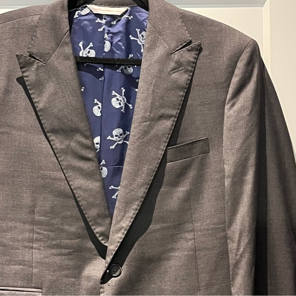 Bespoke Tailored Samuelson Superfine Wool Grey Blazer with Skill Lining - Picture 4 of 14